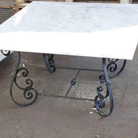 Table top in marmo Bianco Carrara 